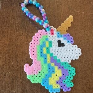 Unicorn Kandi perler bracelet